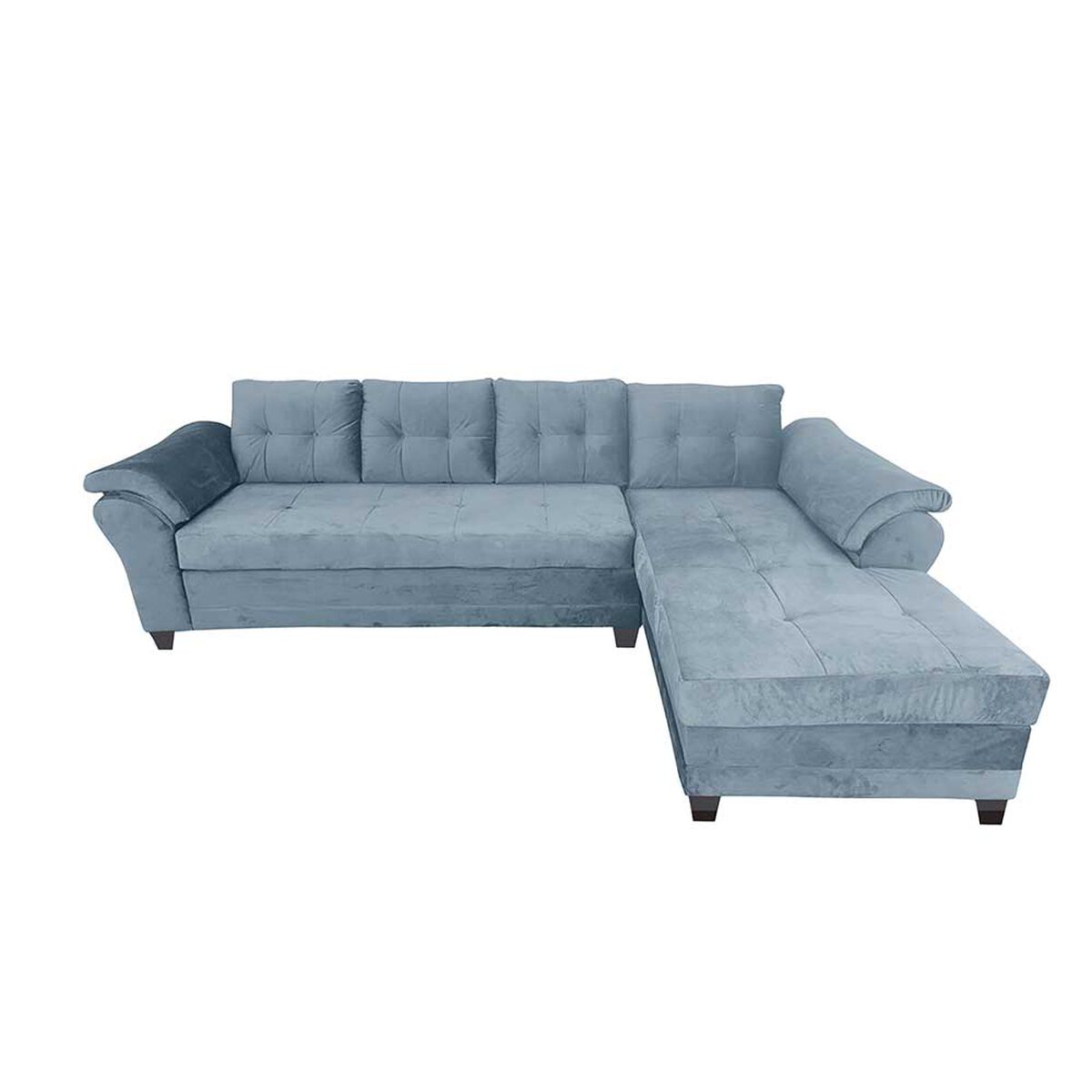 Sofá Seccional Living Factory Boston 5 Cuerpos Gris