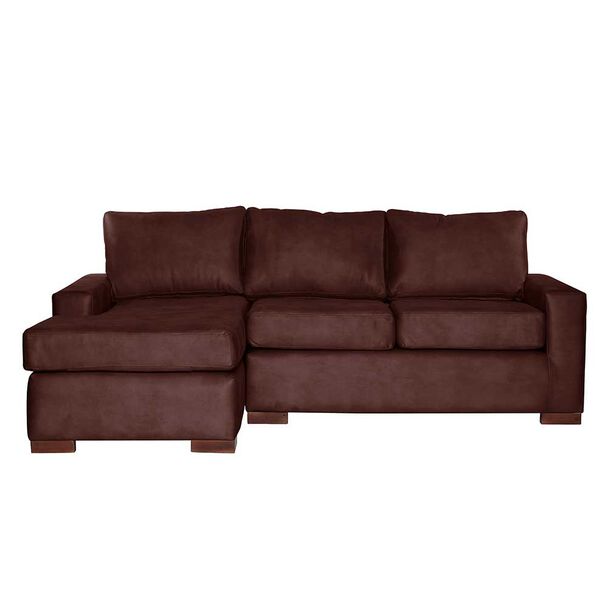 Sofá Seccional Izquierdo Latam Home Livorno 3 Cuerpos Café Moro
