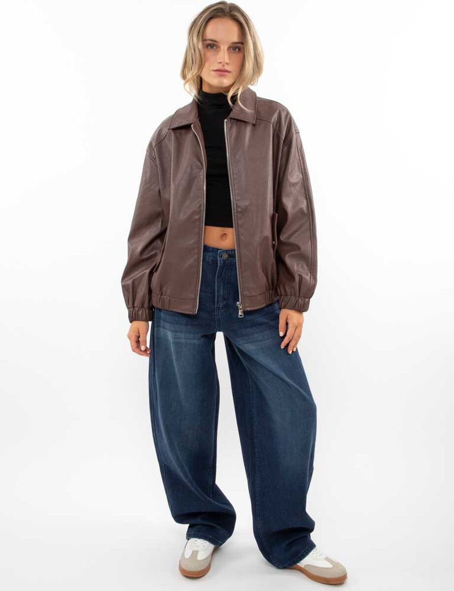 Chaqueta Ecocuero Mujer Icono