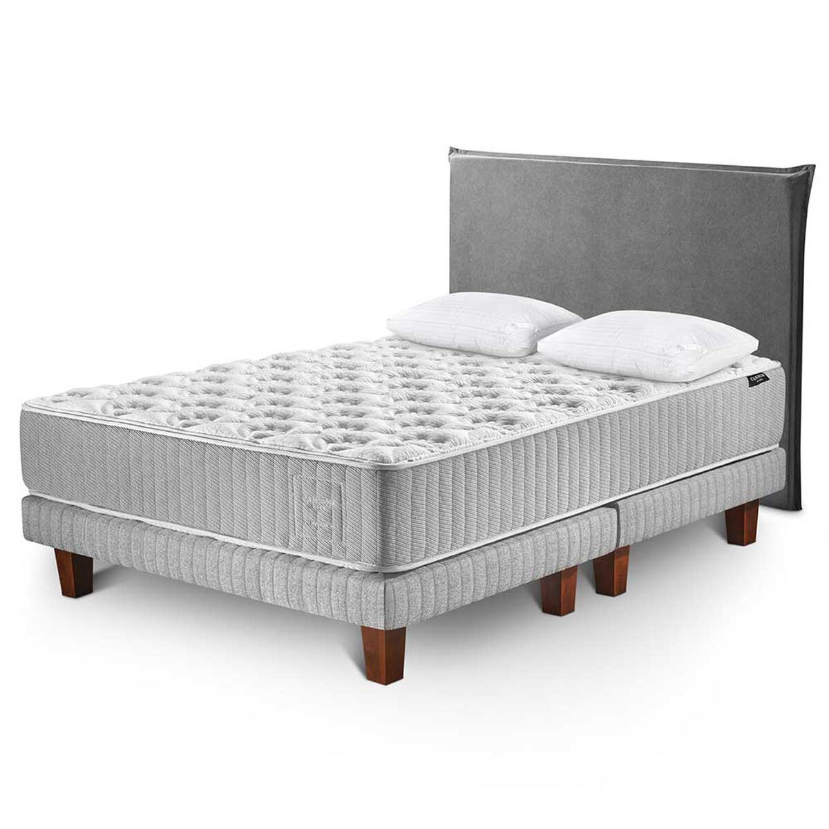 Juegos de Dormitorio Cama Europea Cannon Hybrid Cotton 2 Plazas + 2 Almohadas + 1 Respaldo