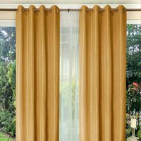 Combo Cortinas Doral Tabatha 220 x 140 cm Mostaza