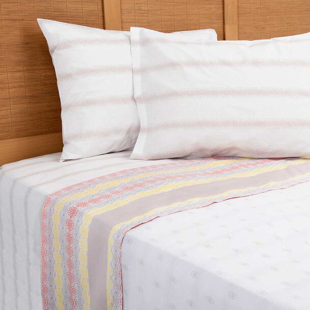 Juego de Sábanas Mashini 180 Hilos King Estampado Multicolor