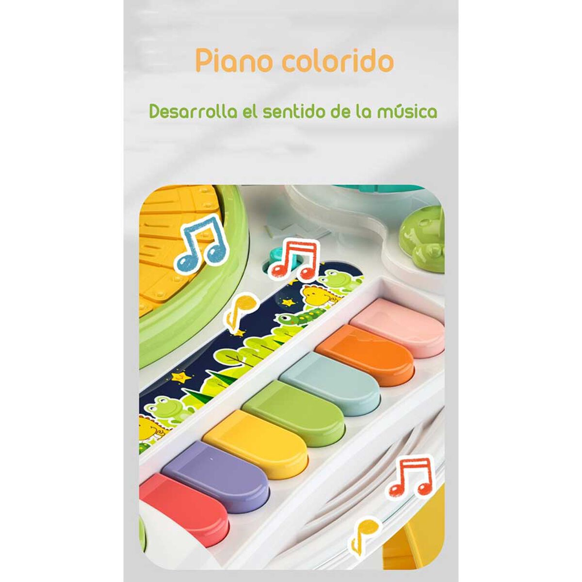 Mesa de Actividades Fun 34 x 34 cm Verde LuBabycas