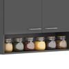 Mueble de Cocina Superior Vekkahome Evandro Gris