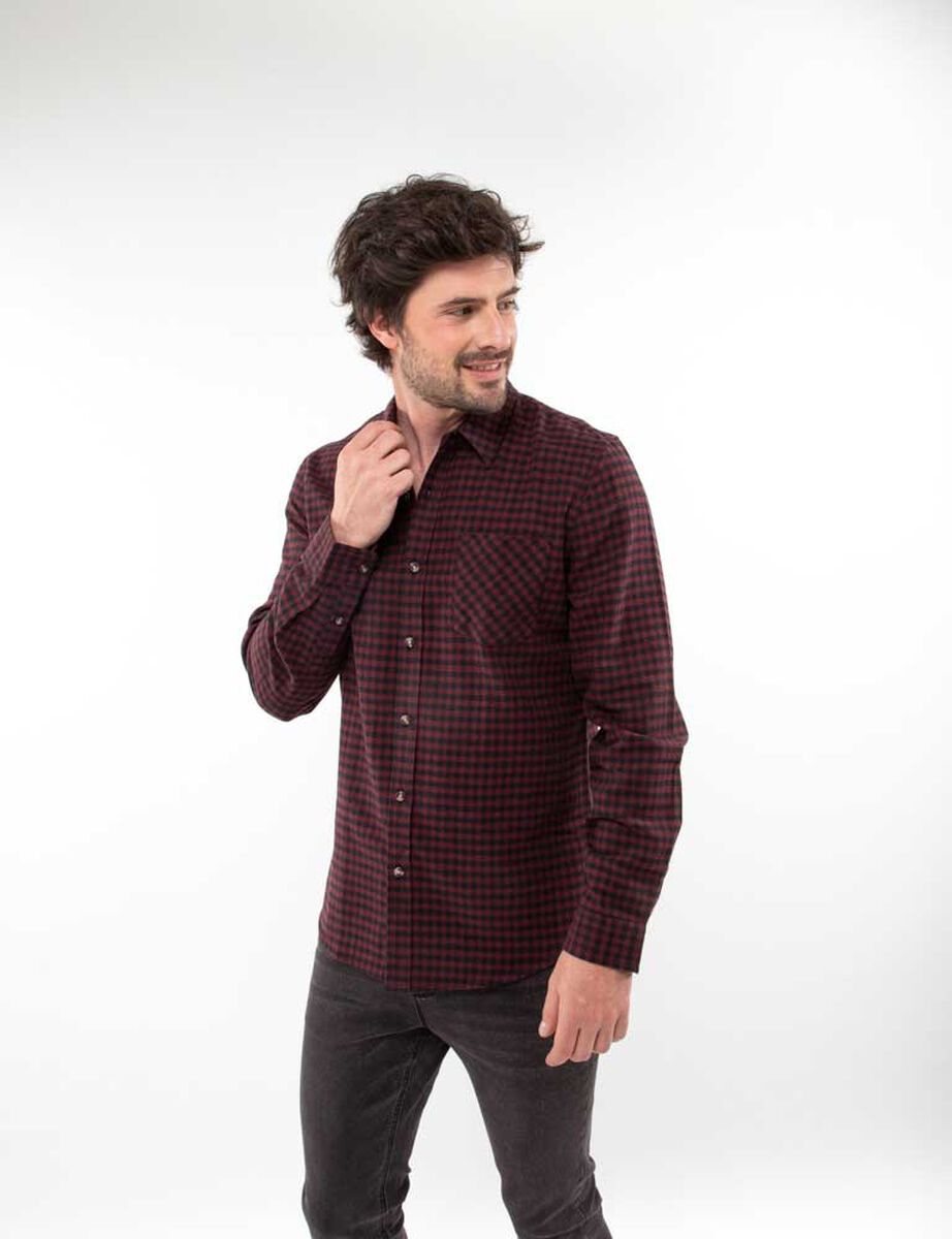 Camisa Tartán Manga Larga Hombre Portman Club
