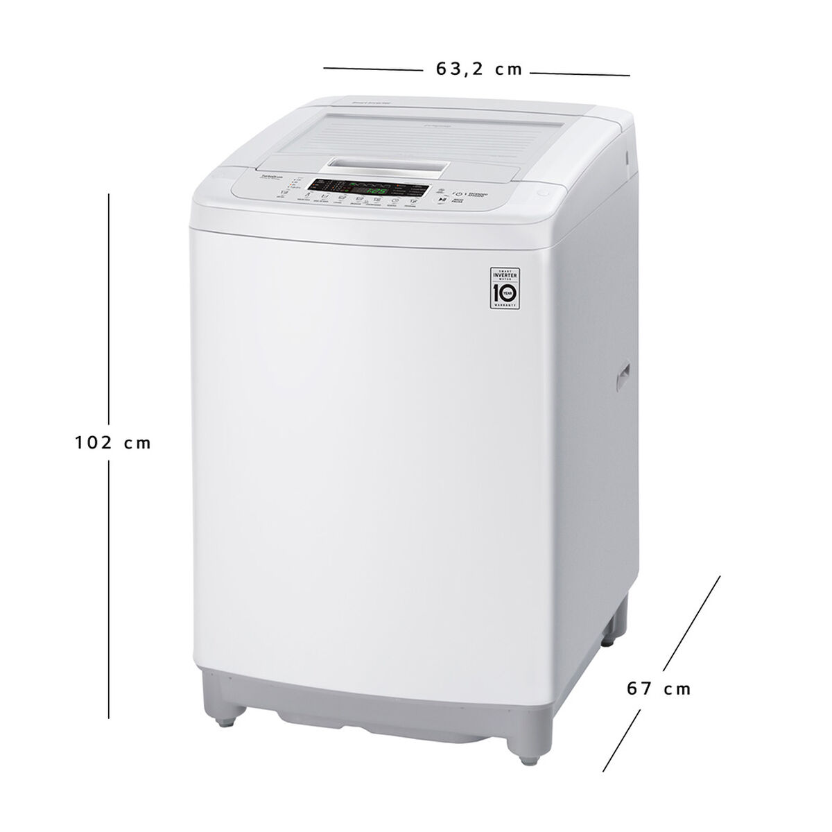 Lavadora Automática LG WT16WPB 16 kg.