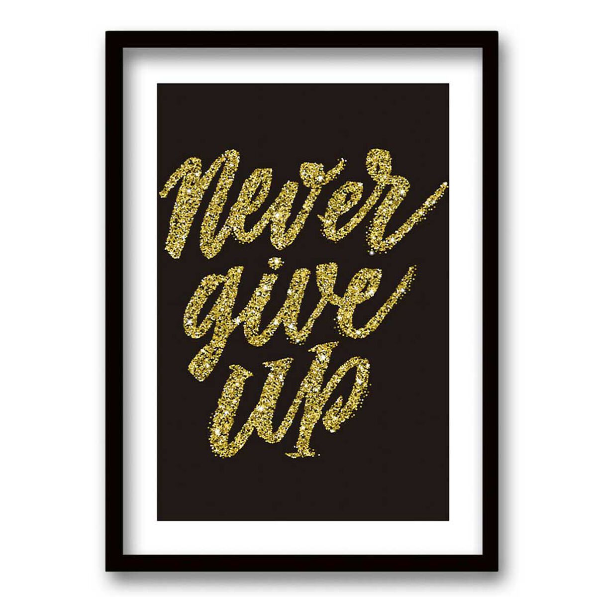 Cuadro Decorativo Retela Never Give Up 50 x 35 cm