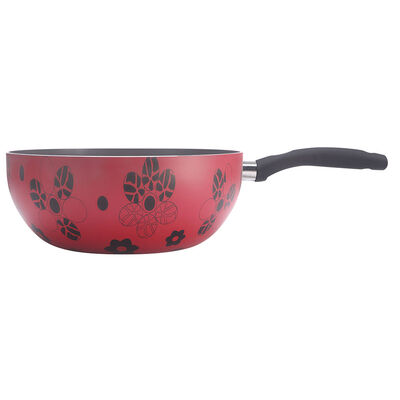 Imagen 1 del producto Wok Acero Inoxidable Doral Happy Color Rojo 22 cm
