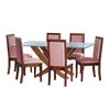 Juego de Comedor Latam Home Alicante 6 Sillas Palo Rosa