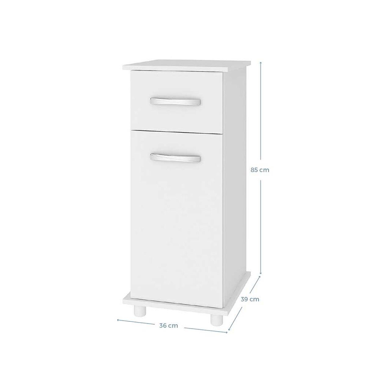 Mueble Auxiliar de Cocina Vekkahome Single 1 Puerta Beige