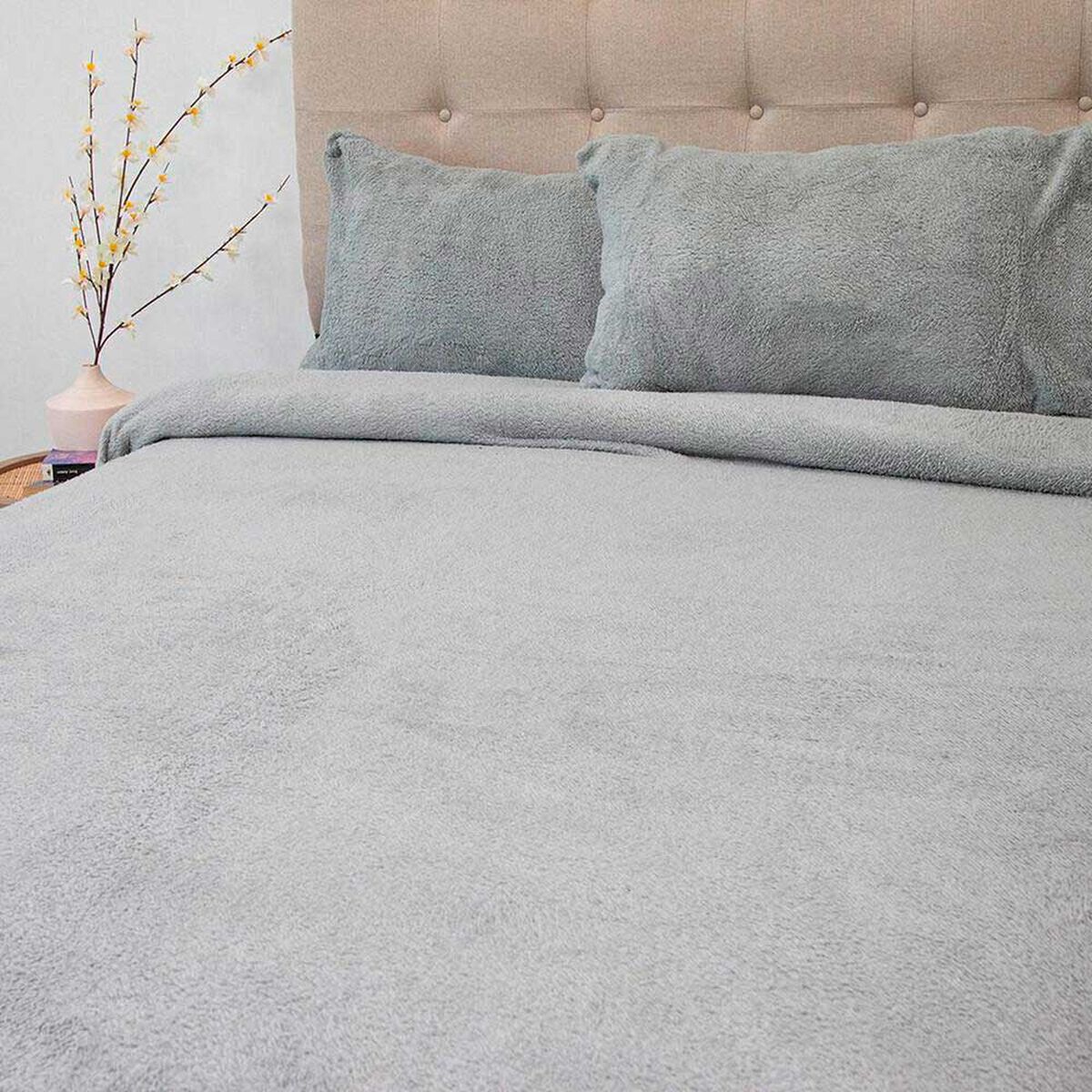 Juego de S&aacute;banas Chiporro Doral King Senses Gris Claro