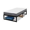 Cama Europea CIC Iron Smart 1,5 Plazas Anatomic + Respaldo Black Tapizado + Faldón
