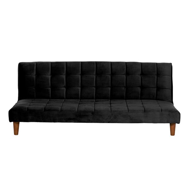Futón Latam Home Turin Velvet 3 Cuerpos Negro