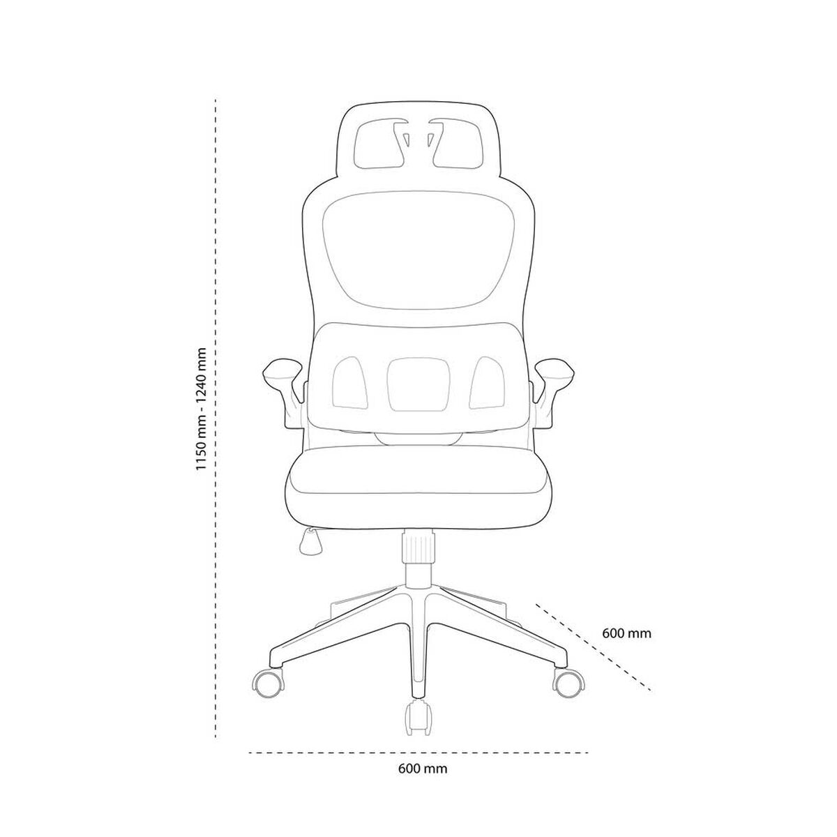 Silla Escritorio Home Mobili Master Negro