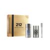 Set Perfume Carolina Herrera Hombre 212 Men NYC EDT 100 ml + Desodorante Stick 75 ml + EDT 10 ml