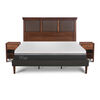 Cama Europea CIC King Ortopedic Advance + Respaldo New Torino + 2 Veladores