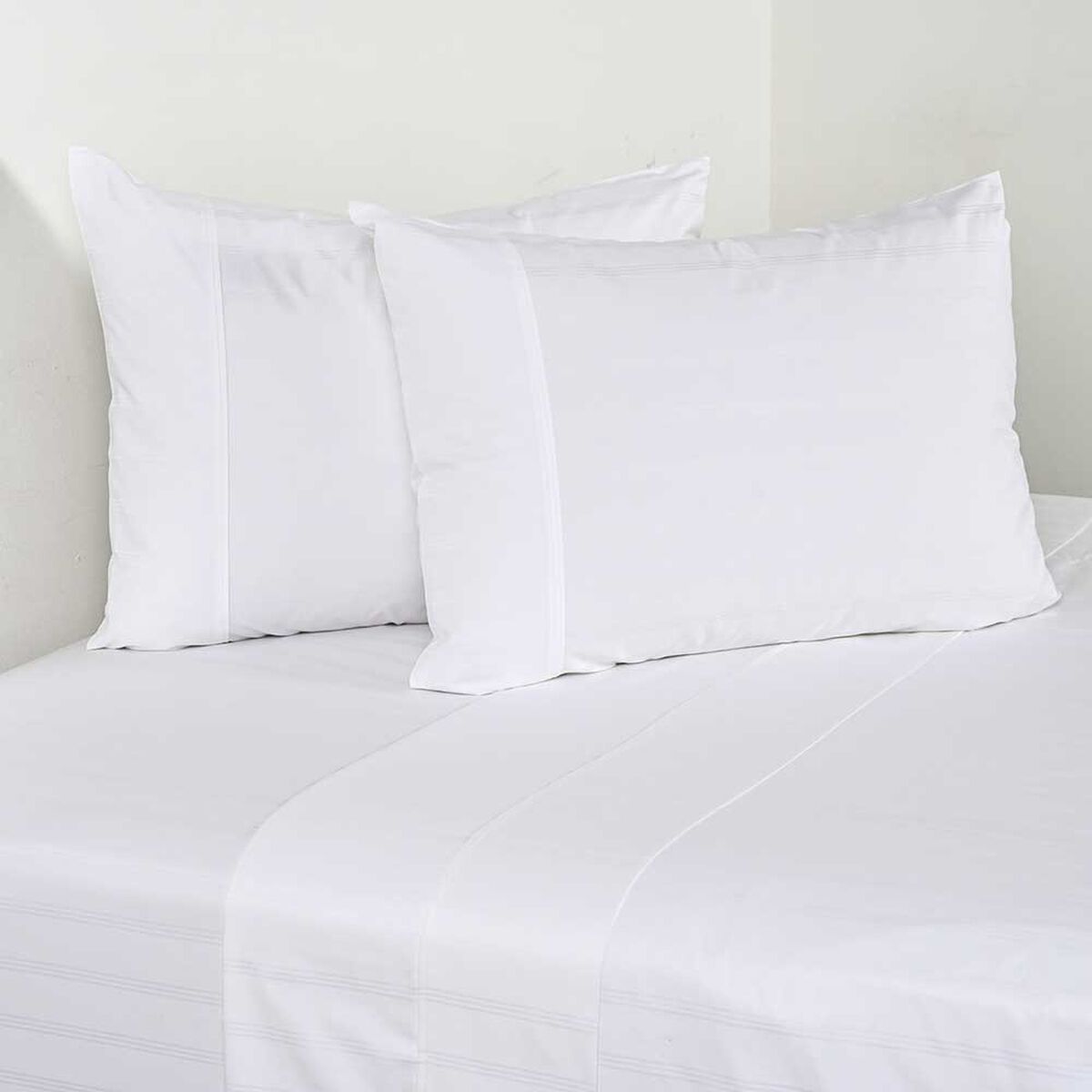 Juego de S&aacute;banas CannonKing 500 Hilos Dobby Thin White