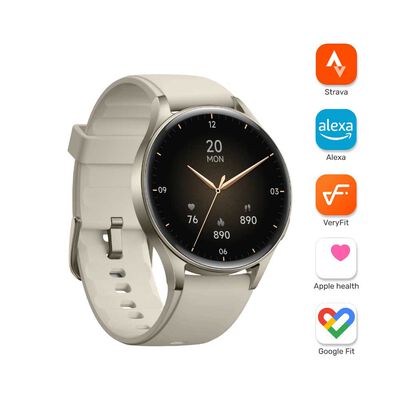 Kit Smartwatch Lhotse Vibe 05 Cream + Audífonos Celeste