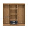 Closet Yardas Isabela 6 Puertas 2 Cajones Freij&oacute; Negro