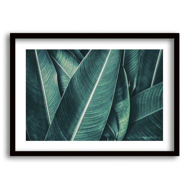 Cuadro Decorativo Retela Mix Hojas Verde 40 x 30 cm