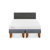 Cama Europea CIC Base Dividida 2 Plazas Excellence Plus + Respaldo Villarica