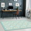 Alfombra Davanti Flor Arabe Turquesa 140 x180 Flor Arabe Turquesa