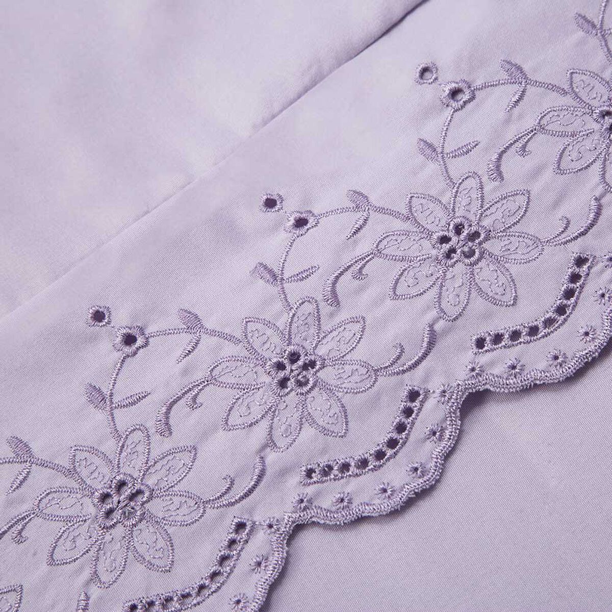 Juego de Sábanas Broderie Dreams 2 Plazas Liso Lila
