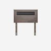 Cama Europea Rosen 1,5 Plazas New Style 4 Plus + Respaldo Ferrera Gris
