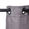 Set Cortinas Mashini Jaquard Argolla Mandala Taupe 140 x 220 cm