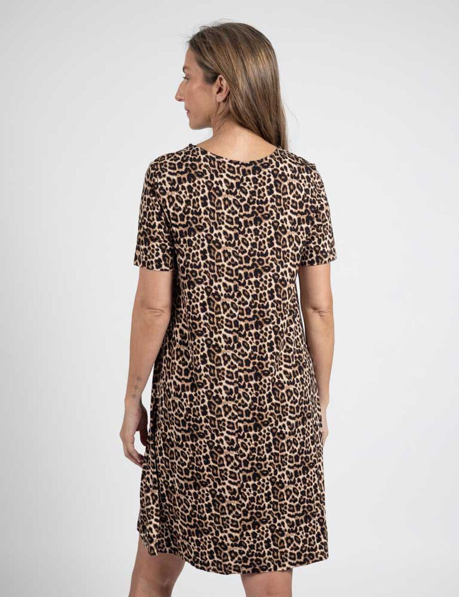 Vestido Mini Manga Corta Mujer Portman Club