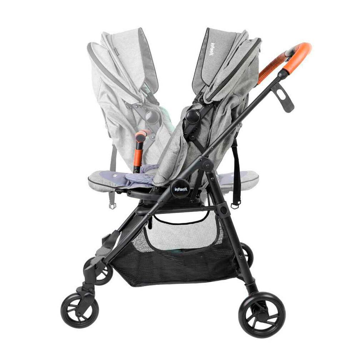 Coche Paseo Zuri 360&deg; Gris Infanti