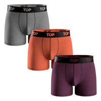 Pack 3 Bóxers Medios Algodón Hombre Top Color-26