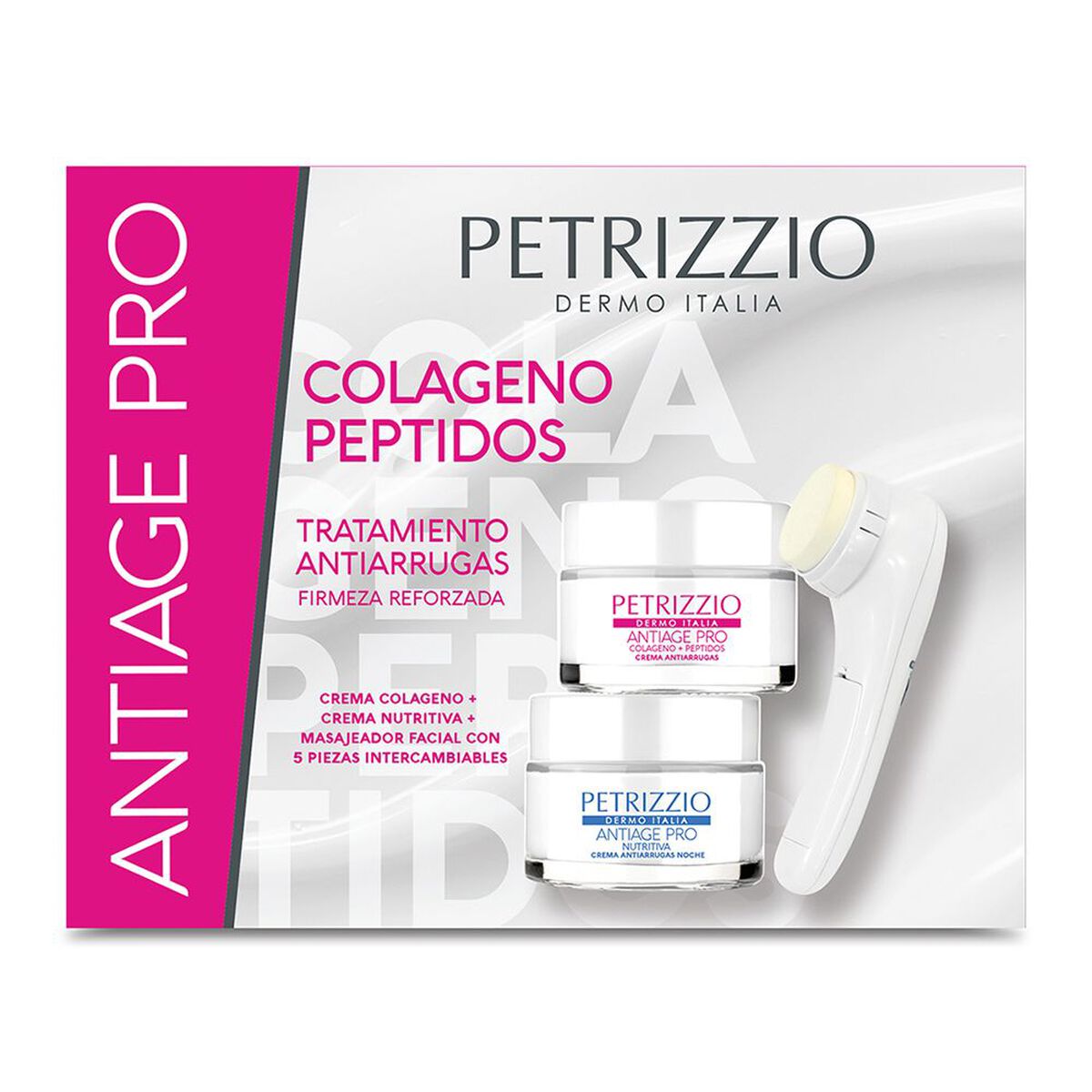 Set Colágeno Péptidos  Anti Age Pro + Masajeador
