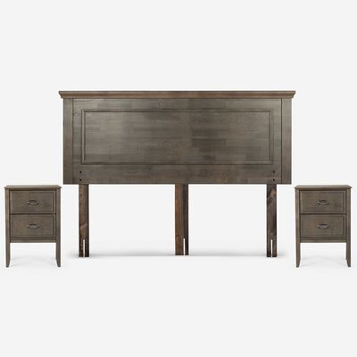 Imagen 2 del producto Cama Europea Rosen Base Dividida King Anna + Respaldo + 2 Veladores