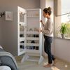 Joyero Tuhome Prisma 1 Puerta con Espejo Integrado Blanco