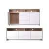 Rack TV Colb&uacute;n + Buffet CIC Olmo Blanco