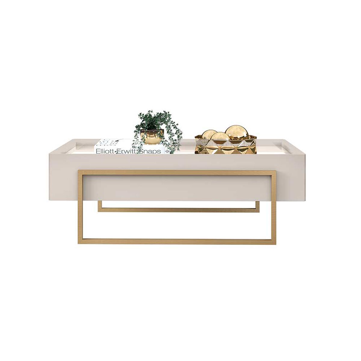 Mesa de Centro Vekkahome Pilar Blanco
