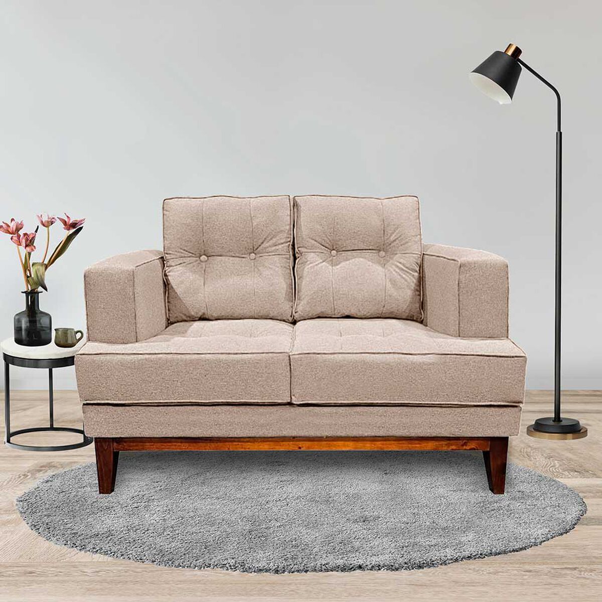 Sof&aacute; Living Factory Ma&ntilde;io 2 Cuerpos Beige