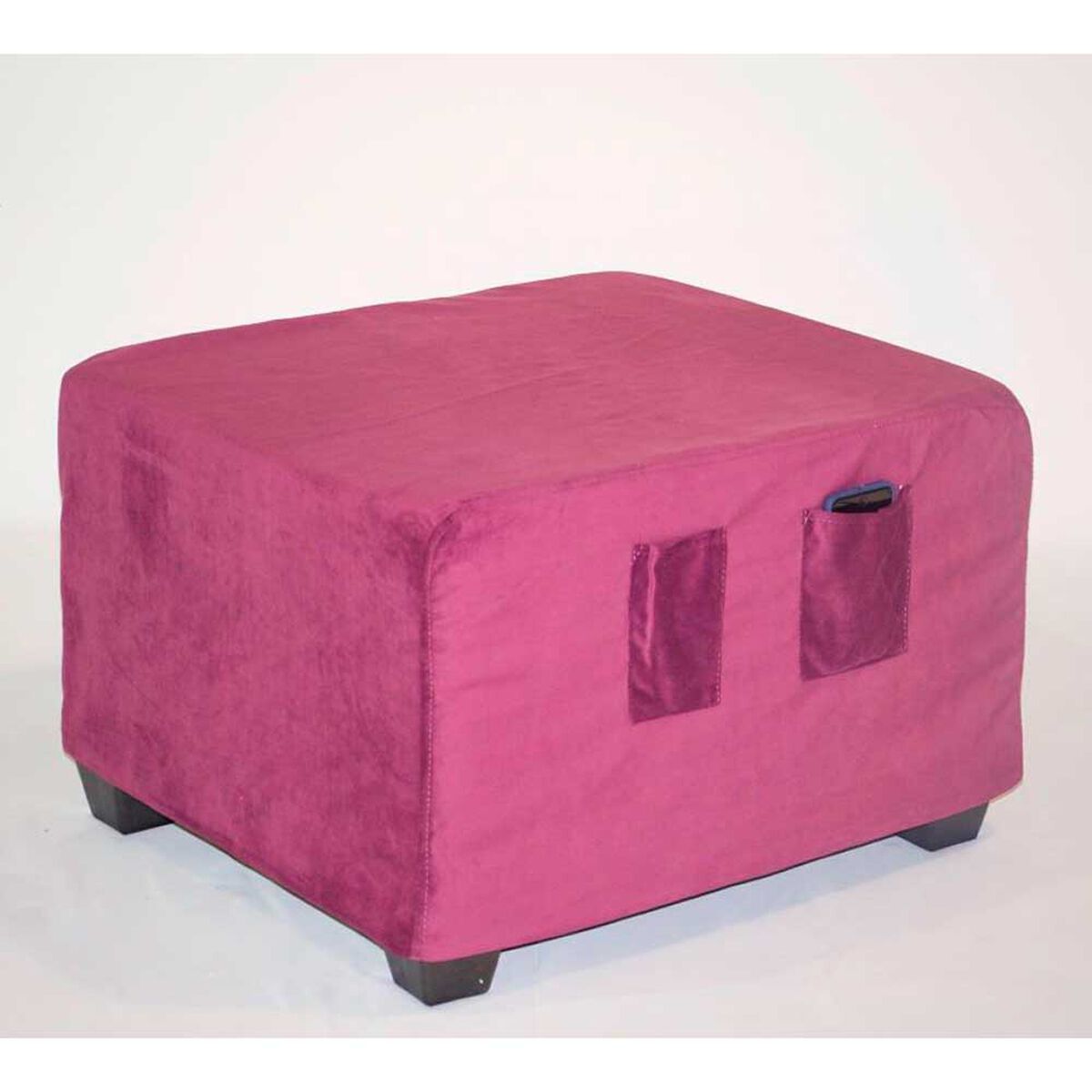 Pouf Cabsur Sorrento Felpa Morado