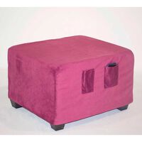 Pouf Cabsur Sorrento Felpa Morado