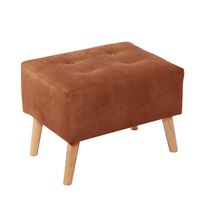 Pouf Latam Home Niza Cuero Kentucky Tabaco