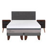 Cama Europea CIC Base Dividida 2 Plazas Balance + Mueble + Respaldo Eufrates