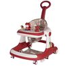 Andador Caminador 5 En 1 con Apoya Pies Lubabycas Rojo