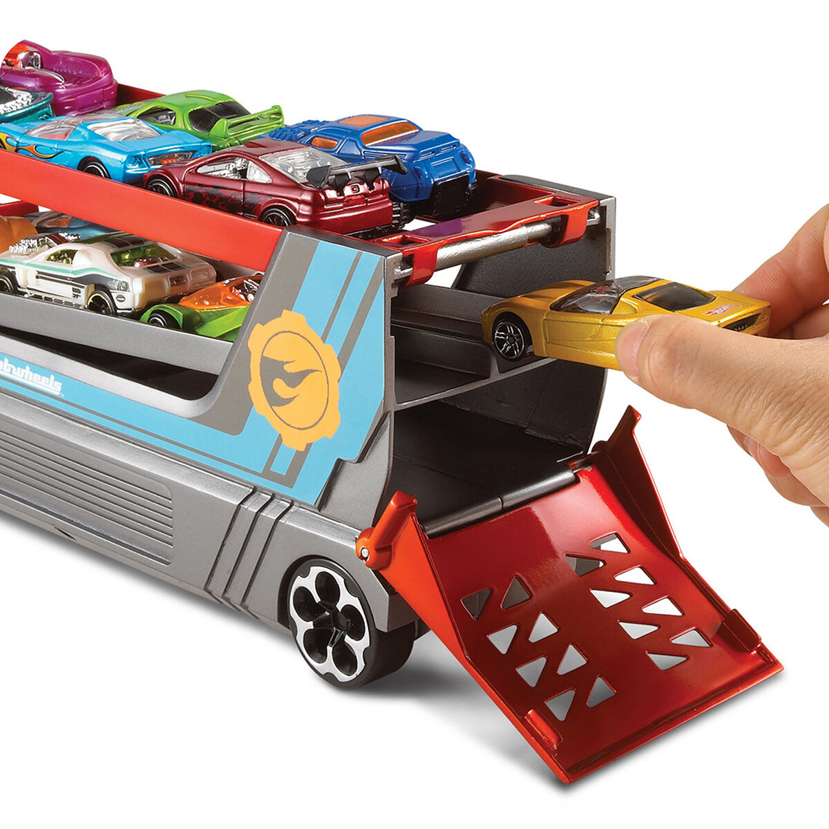 Hot Wheels Action Súper Remolque Lanzador