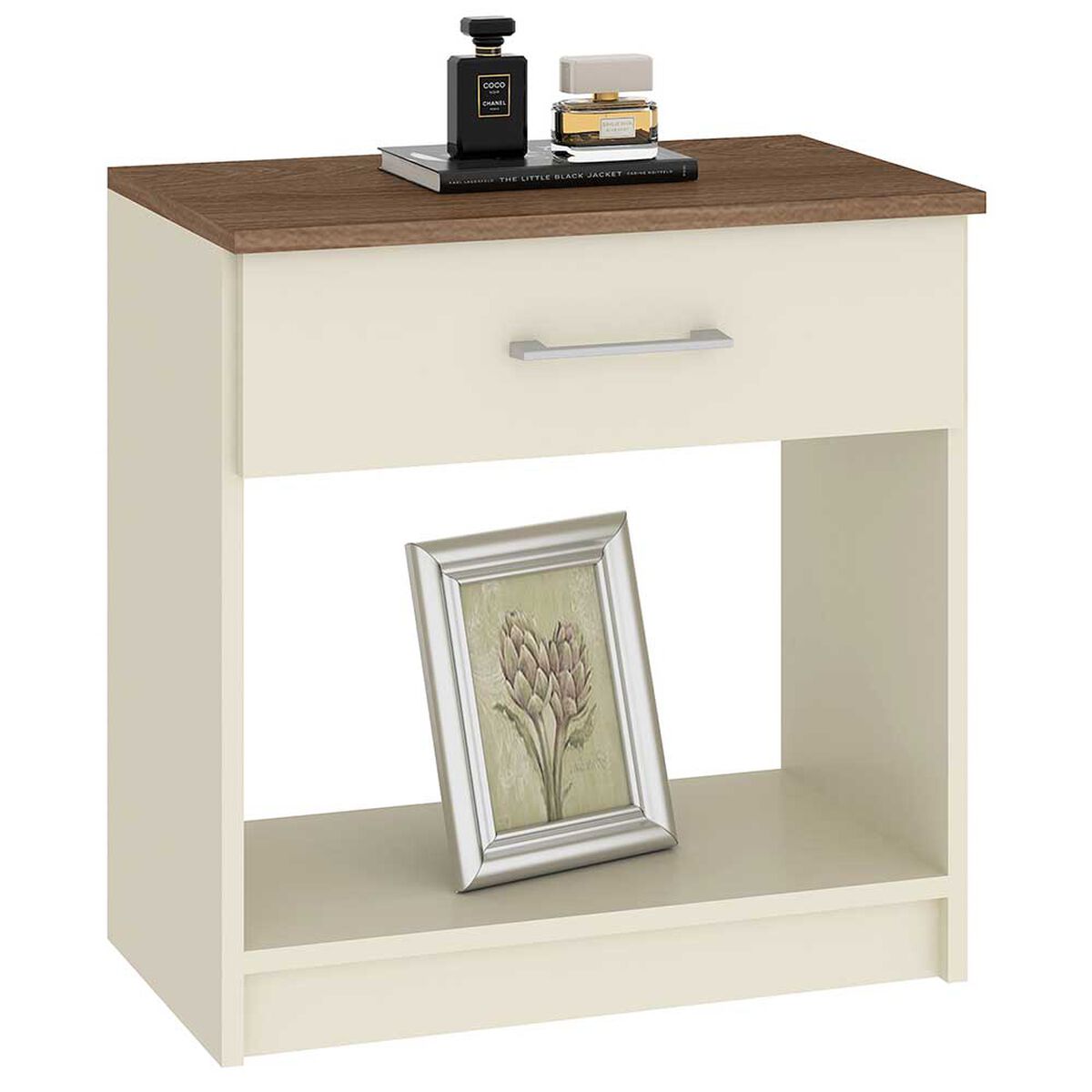 Velador Vekkahome Italia 1 Cajón Café 