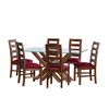 Juego de Comedor Latam Home Merida 6 Sillas Burdeo