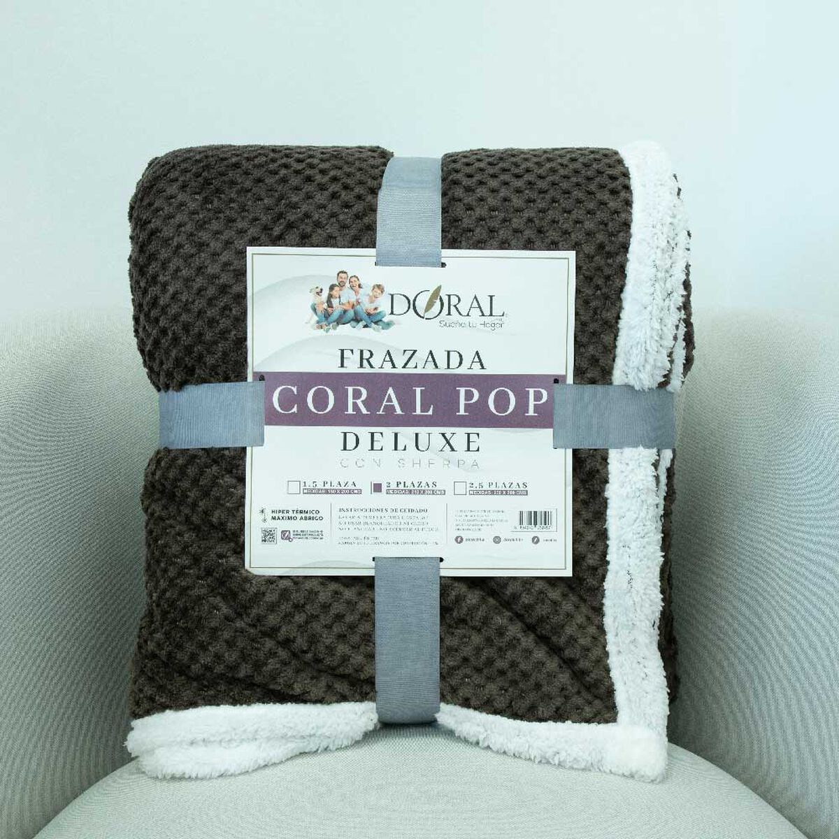 Frazada Doral 2 Plazas Coral Pop Dise&ntilde;os Dise&ntilde;o 6