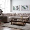Sofá Seccional Izquierdo Living Factory Dubai 5 Cuerpos Beige