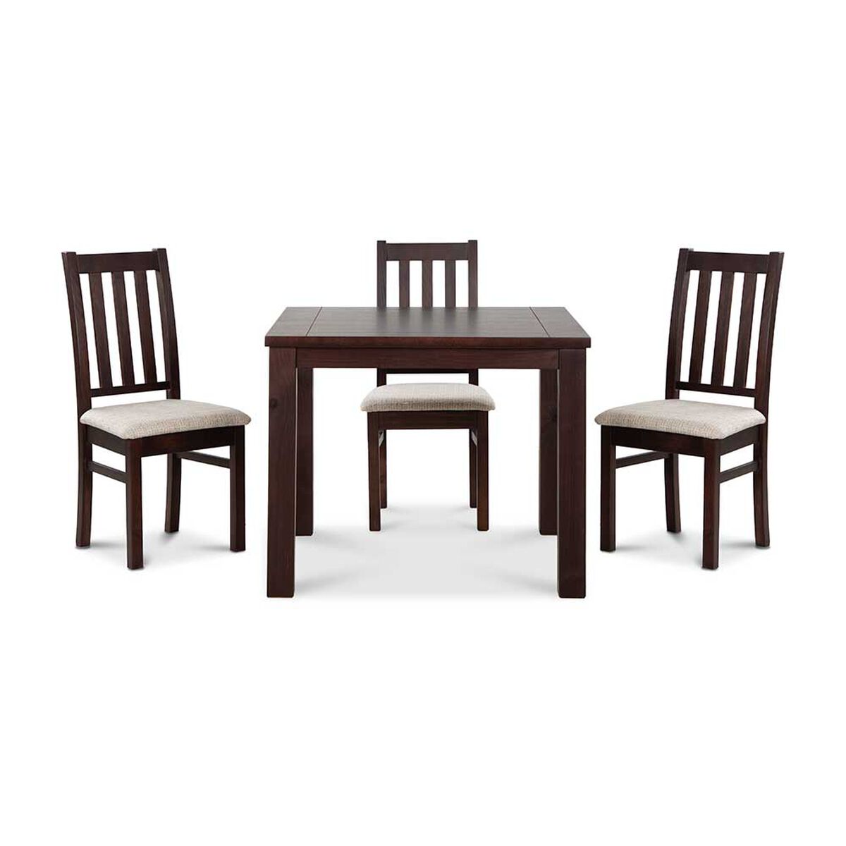 Juego de Comedor CIC Ñuble Chocolate 4 Sillas