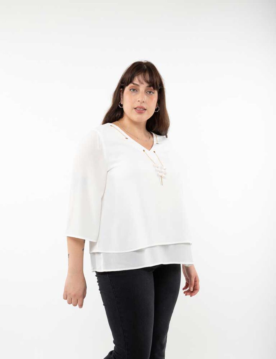 Blusa Manga 3/4 Mujer Extralindas